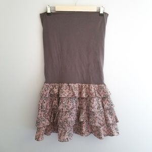 Floral Fold down Skirt